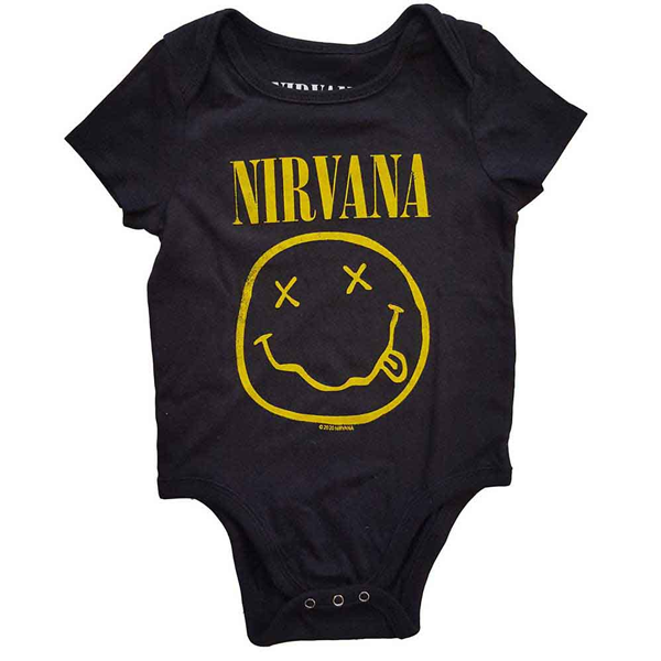 Nirvana - Yellow Smiley - Onesie. Shop now online in uae